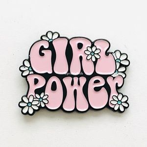 8/$40 Floral Disco Girl Power Enamel Pin